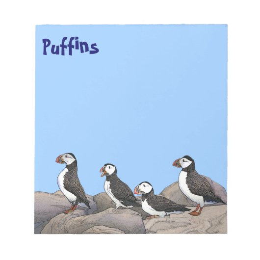 Atlantic Puffins Notitieblok (Voorkant)