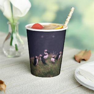 Atlantic Puffins Paper Cups Papieren Bekers