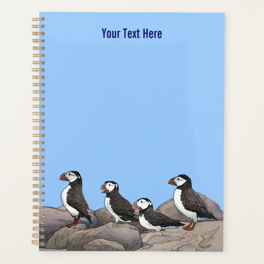 Atlantic Puffins Planner (Voorkant)