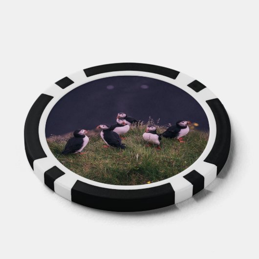 Atlantic Puffins Poker Chips (Enkel)