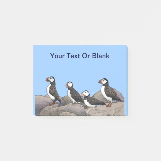 Atlantic Puffins Post-it® Notes (Voorkant)