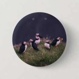 Atlantic Puffins Ronde Button 5,7 Cm