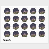 Atlantic Puffins Ronde Sticker (Vel)