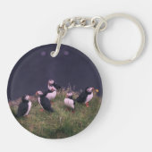 Atlantic Puffins Sleutelhanger (Achterkant)