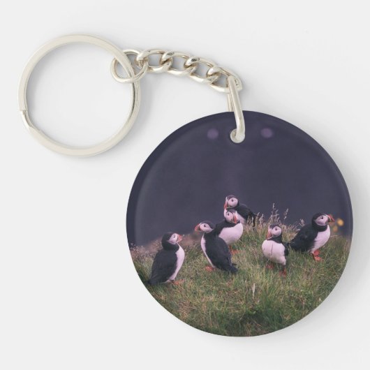 Atlantic Puffins Sleutelhanger (Voorkant)