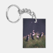 Atlantic Puffins Sleutelhanger (Voorkant Links)