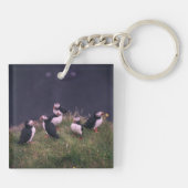 Atlantic Puffins Sleutelhanger (Achterkant)