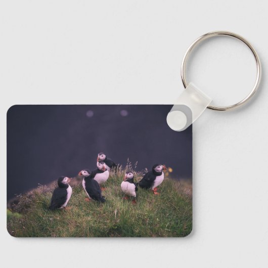 Atlantic Puffins Sleutelhanger (Voorkant)