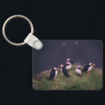 Atlantic Puffins Sleutelhanger<br><div class="desc">Een bijeenkomst van Atlantic Puffins. Foto door Jonatan Pie.</div>