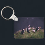 Atlantic Puffins Sleutelhanger<br><div class="desc">Een bijeenkomst van Atlantic Puffins. Foto door Jonatan Pie.</div>
