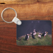 Atlantic Puffins Sleutelhanger (Achterkant)