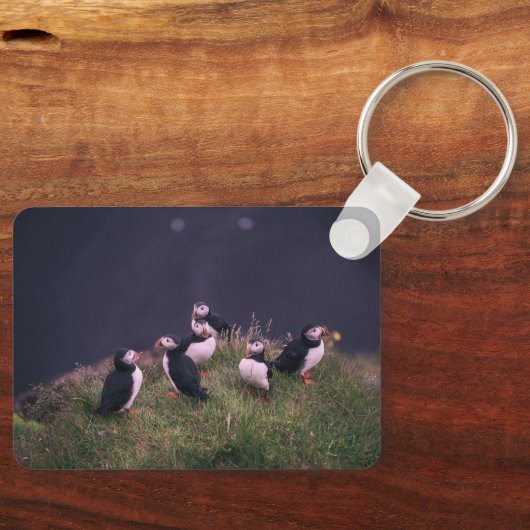 Atlantic Puffins Sleutelhanger (Voorkant)