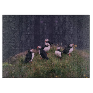 Atlantic Puffins Snijplank