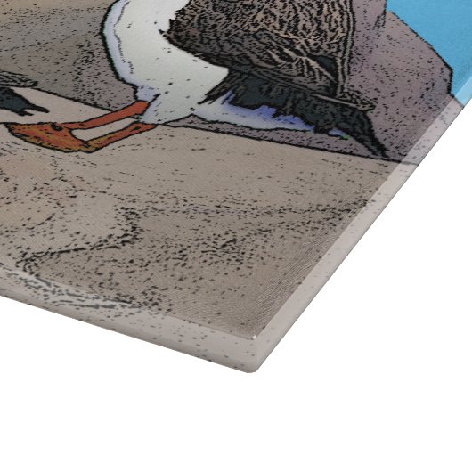 Atlantic Puffins Snijplank (Hoek)