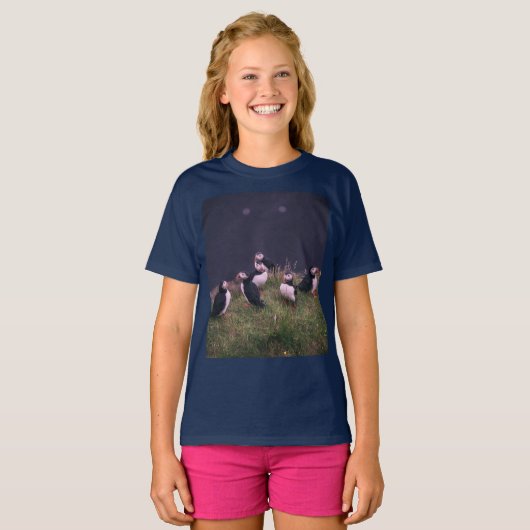 Atlantic Puffins T-Shirt (Voorkant volledig)