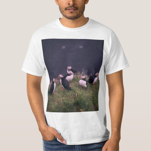 Atlantic Puffins T-Shirt (Voorkant)
