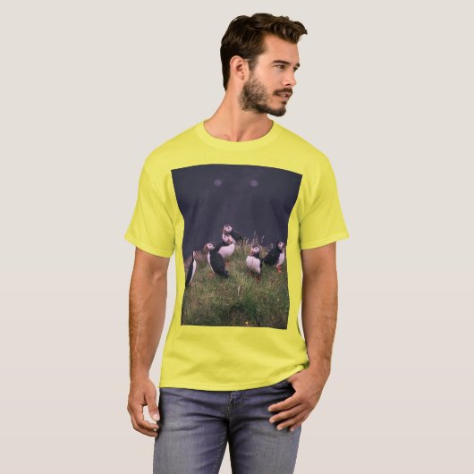 Atlantic Puffins T-shirt (Voorkant volledig)