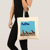 Atlantic Puffins Tote Bag (Voorkant (product))