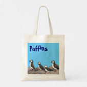 Atlantic Puffins Tote Bag (Achterkant)