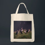 Atlantic Puffins Tote Bag<br><div class="desc">Een bijeenkomst van Atlantic Puffins. Foto door Jonatan Pie.</div>