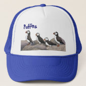 Atlantic Puffins Trucker Pet (Voorkant)