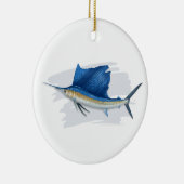 Atlantic Sailfish Keramisch Ornament (Rechts)