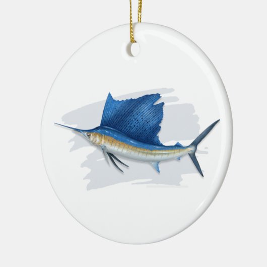 Atlantic Sailfish Keramisch Ornament (Links)