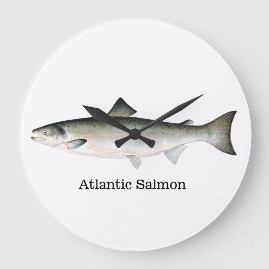 Atlantic Salmon Fish Grote Klok (Voorkant)