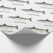 Atlantic Salmon Fishtern Pattern Cadeaupapier (Hoek)