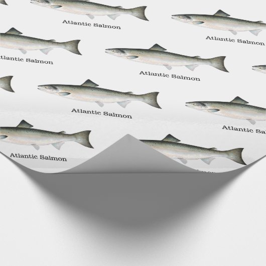 Atlantic Salmon Fishtern Pattern Cadeaupapier (Hoek)