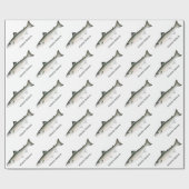 Atlantic Salmon Fishtern Pattern Cadeaupapier (Vlak)