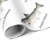 Atlantic Salmon Fishtern Pattern Cadeaupapier (Rol Hoek)