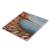 Atlantic Sea Coast Hand Painted Tegeltje (Zijkant)