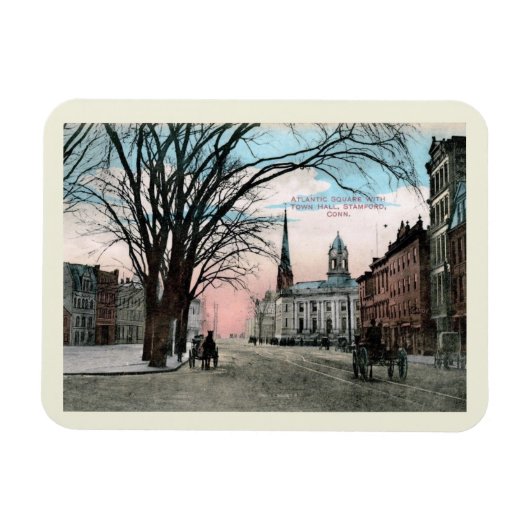 Atlantic Square, Stamford, CT  stijl Magneet (Horizontaal)