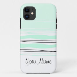 Atlantic Stripe Name Horizontal iPhone 5 hoesje