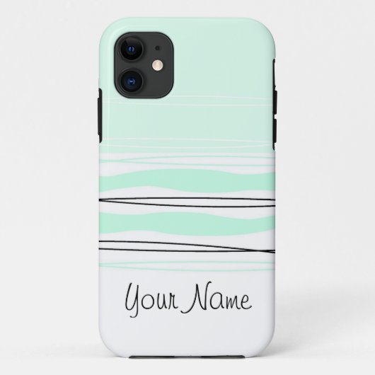 Atlantic Stripe Name Horizontal iPhone 5 hoesje (Achterkant)