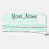 Atlantic Stripe 'Name' Vertical iPad Mini hoesje (Achterkant (horizontaal))