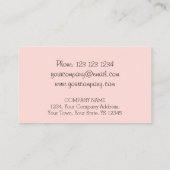 Atlantic Stripe Pink visitekaartje roze terug (Achterkant)