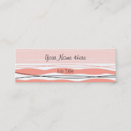 Atlantic Stripe Pink visitekaartje skinny roze