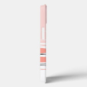 Atlantic Stripe Roze horizontale iPad-draagtas Case-Mate iPhone Case (Achterkant / Rechts)