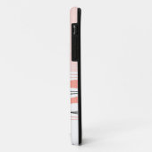 Atlantic Stripe Roze horizontale iPhone hoesje (Achterkant/links)