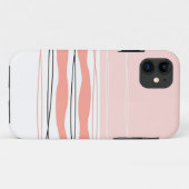 Atlantic Stripe Roze horizontale iPhone hoesje (Achterkant (horizontaal))