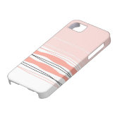 Atlantic Stripe Roze horizontale iPhone hoesje (Onderkant)
