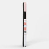 Atlantic Stripe Roze Naam horizontale iPhone case (Achterkant/rechts)