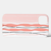 Atlantic Stripe Roze Verticale iPad-draagtas Case-Mate iPhone Case (Achterkant (horizontaal))