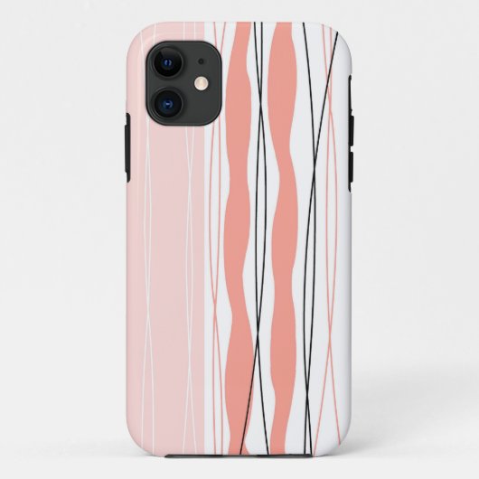 Atlantic Stripe Roze Verticale iPhone hoesje (Achterkant)