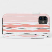 Atlantic Stripe Roze Verticale iPhone hoesje (Achterkant (horizontaal))