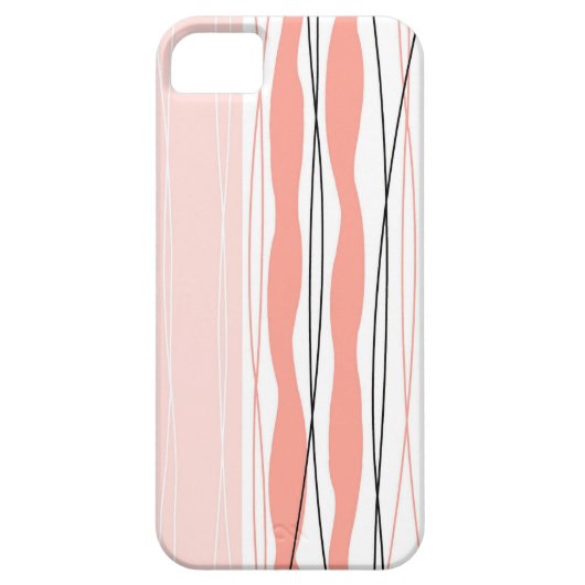 Atlantic Stripe Roze Verticale iPhone hoesje (Achterkant)