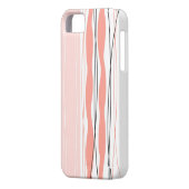 Atlantic Stripe Roze Verticale iPhone hoesje (Achterkant Links)