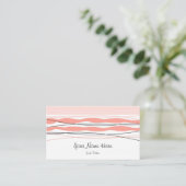 Atlantic Stripe Roze visitekaartje (Staand voorkant)